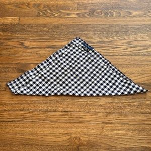 Tommy Hilfiger Blue & White Gingham Check Cotton Handkerchief